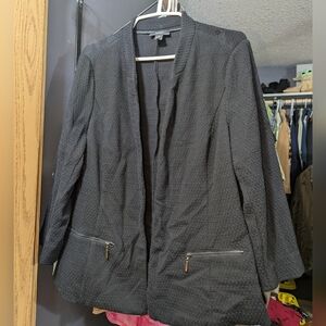 Alfani Black Textured Blazer